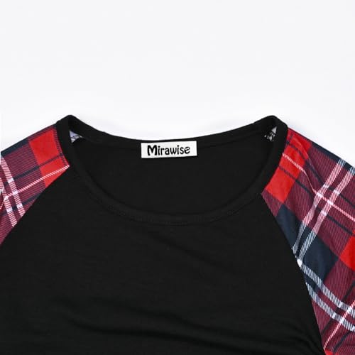 Mirawise Girls Casual Long Short Shirts Tunic Tops Tee Shirt T-Shirts Side Tie Blouse 4-13 Years3