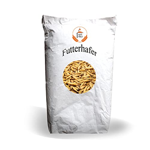 LanDixx Hafer Futterhafer 25 Kg gereinigt aktuelle Ernte Pferdefutter Nagerfutter Geflügelfutter Schafe