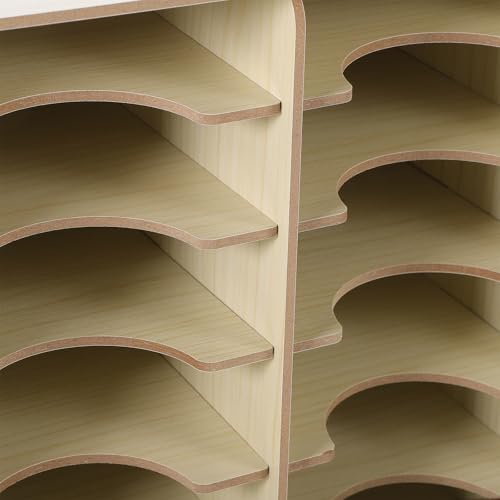 Boîte de rangement bois multi-compartiments, cadeau idéal pour un collègue