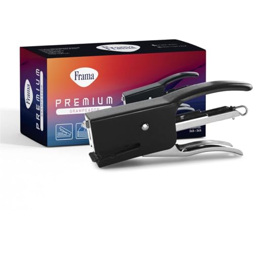 Grampeador, Frama, Alicate, Para 25 Folhas, 26/6, Metal, Preto, 15Cm