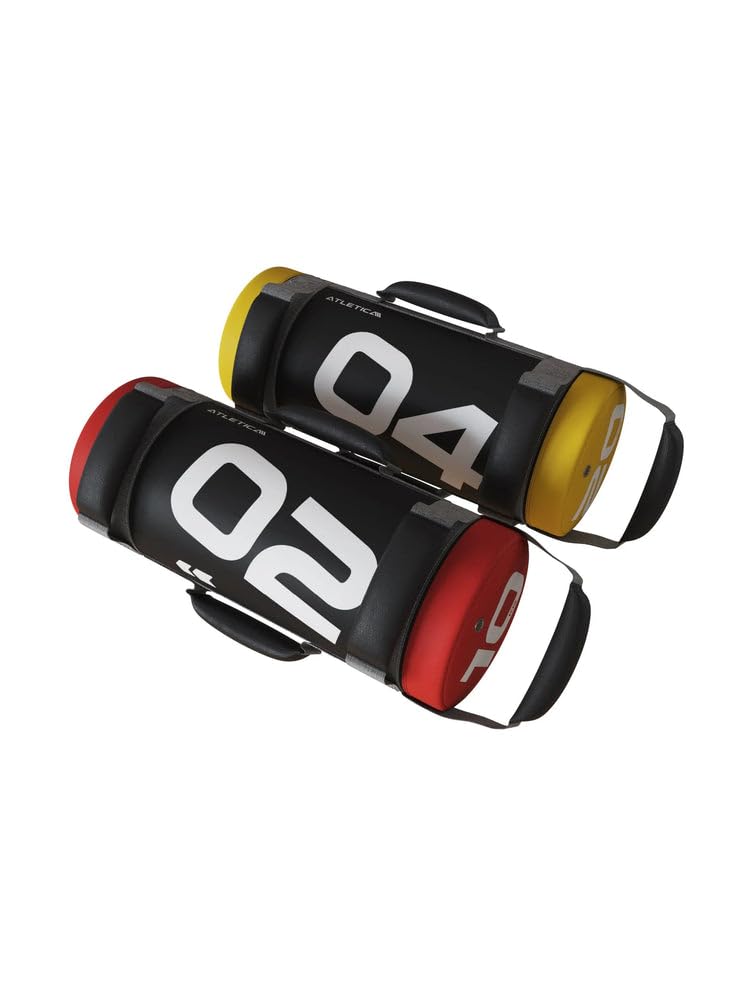 Atletica Power Bag Set, 10 und 20 kg | Premium-Qualität, Functional Training Equipment, Außenhülle aus ultrastabilem PVC, Metallsand-Füllung
