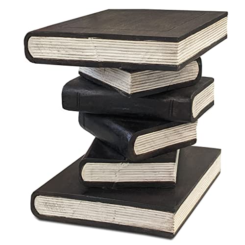 Thaiboo Bücherhocker Beistelltisch Blumenständer Säule Hocker Nachttisch Blumensäule (13502 - Höhe 41cm) Cover