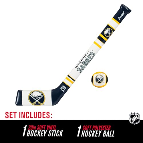 Image of Franklin Sports NHL Team Mini Soft Hockey Stick Set - NHL Team Soft Foam Mini Hockey Stick and Ball - Great Toy for Kids