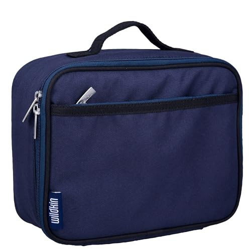 Wildkin Kids Insulated Lunch Box – Durable and Reusable for School & Travel - Whale Blue
