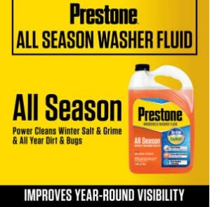 Prestone 3-In-1 All Season Year Round Windshield Washer Fluid 0 Degree (1 Gallon) #TOP2
