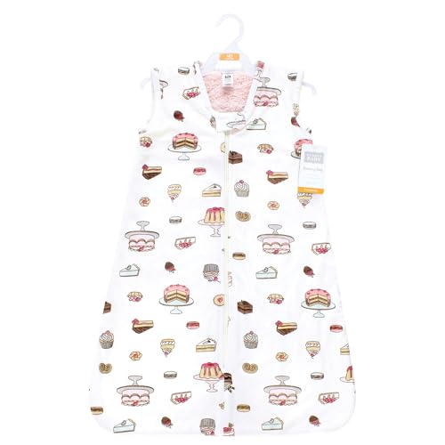 Image of Hudson Baby Infant Girls Long Sleeve Plush Faux Fur Sleeping Bag, Wearable Blanket