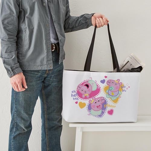 CafePress Peppa Pig: Happy Baby 24"x13" Large Weekender Tote3