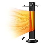 Outdoor Patio Heater，Outdoor Electric Heater with Remote， Patio Heater,500/1000/1500W Infrared...