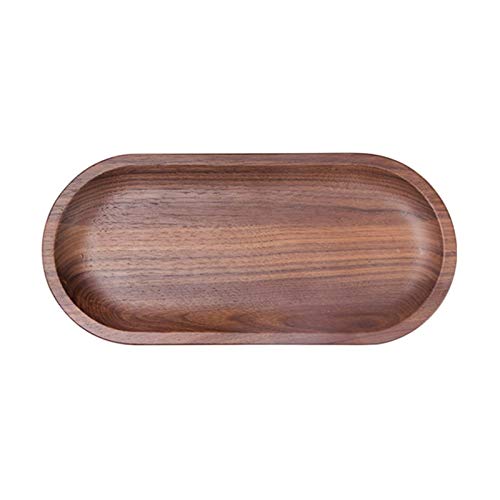 KANGLE-DERI Plateau de Service en Bois Pur, Plateau de Service décoratif, adapté à la Nourriture, Tasse à thé, Tasse à café, Protection de l'environnement de Haute qualité,D