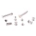 Hilitchi 60-Set M5 x 5/10 / 15/25 / 35/45 Phillips Chicago Screw Binding Screws Posts Assortment Kit for Scrapbook Photo Albums Binding and Leather Saddles Purses Belt Repair