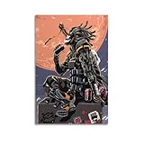 ZPAOWUFB Poster mit Astralkette, dekoratives Gemälde, 