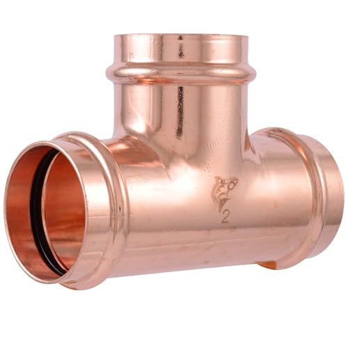 Image of SharkBite 2 x 2 x 2 Inch Copper Press Tee, Plumbing Fitting, UPR0854