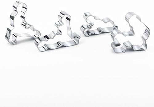 Stainless Steel Party Supplies 4 pcs Novelty Cookie Mould Set,Creative Funny Cookie Cutter