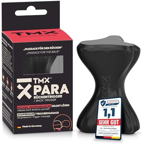 TMX® PARA Rückentrigger gegen Rückenschmerzen | Rückentrainer für Lendenwirbelsäule & Brustwirbelsäule | Akupressur Tool bei Verspannungen, Hexenschuss & Bandscheibe | Triggerpunkt
