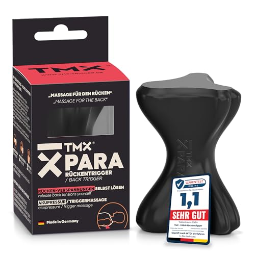 TMX® PARA Rückentrigger gegen Rückenschmerzen | Rückentrainer für Lendenwirbelsäule & Brustwirbelsäule | Akupressur Tool bei Verspannungen, Hexenschuss & Bandscheibe | Triggerpunkt Drücker