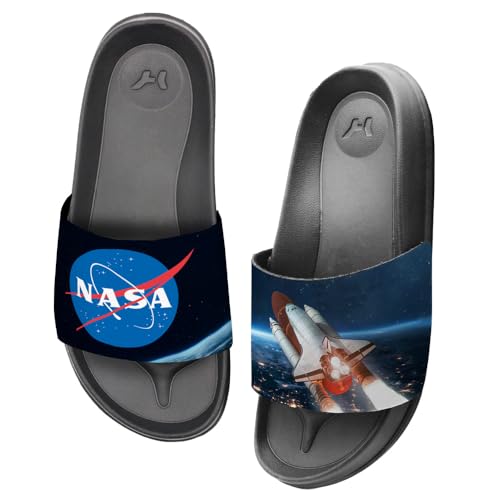Popfunk NASA Space Shuttle Unisex Adult Slides Adjustable Flip Flop Sandals Officially Licensed Hypd Slydr Switch™3