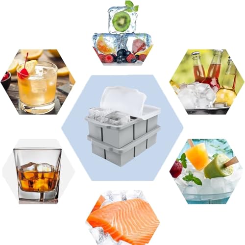 Bandeja para cubos de hielo de silicona pack 2 miniatura 2