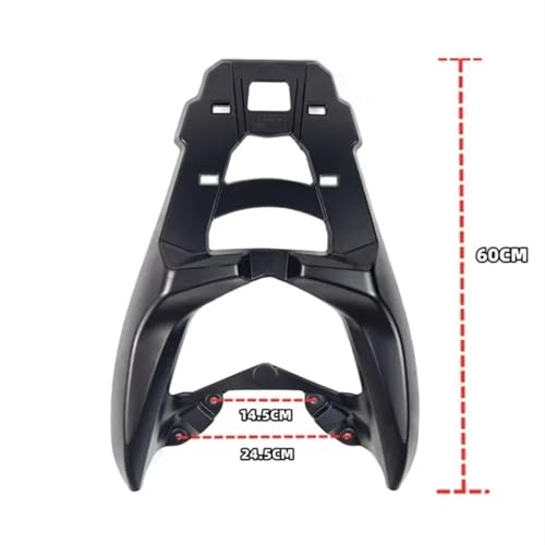 Support de coffre NMAX 155 étagère arrière robuste usinée de moto