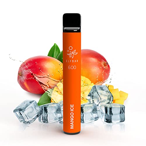 Elfbar 600 - Mango Ice / Mango Eis - Nikotinfreie Einweg E-Zigarette E-Shisha Vape 550mAh, 600 Züge Cover