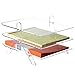 Clear Acrylic 3-Tier Office Desktop Document Tray & File Folder Organizer Rack