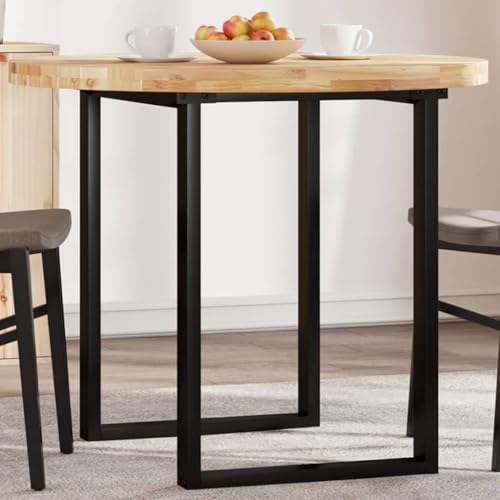 Mesa redonda de acacia de 90 x 4 cm para renovar tu comedor 2