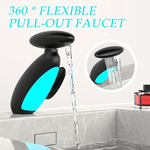 Grifo de lavabo con cabezal giratorio 360 y extensor de 4 modos para baño 5