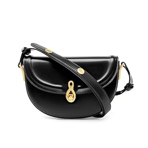 Small Saddle Bag for Women, Vintage Leather Crossbody Handbags, Mini Flap Satchel Purse