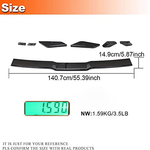 Mcarcar Kit Trunk Spoiler For Toyota 8Th Gen Camry Le Se Xle Xse 2018-2022 & For Honda Accord 10Th Gen Abs Glossy Black Car Rear Boot Lid Highkick Spoiler Wing Lip #TOP4