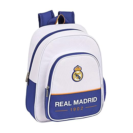 safta Real Madrid, Mochila Unisex niños, Azul/Blanco, M