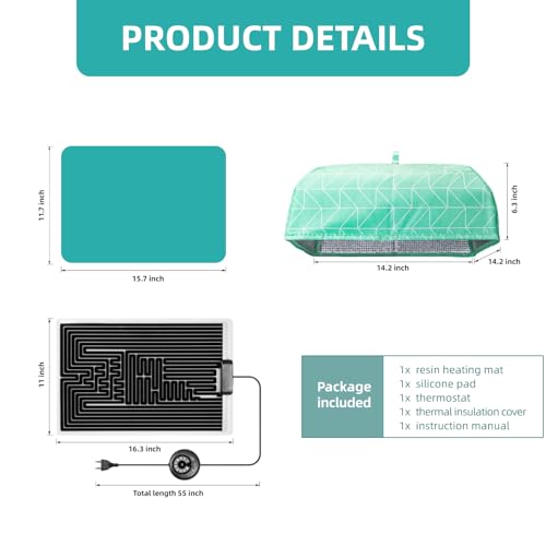 ISTOYO Resin Heating Mat, Resin Molds Heating Pad, Resin Curing Machine, Epoxy Resin Dryer with Time Adjustment Function for Epoxy Molds, Resin Supplies, Silicone Molds