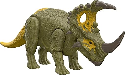 Jurassic World Dominion Roar Strikes Sinoceratops Dinosaurio figura de acción con sonidos, juguete +4 años (Mattel HDX43) | Ya disponible en tu tienda friki favorita! En mundofriki.es! Jurassic World Dominion Roar Strikes Sinoceratops Dinosaurio figura de acción con sonidos, juguete +4 años (Mattel HDX43) | Ya disponible en tu tienda friki favorita! En mundofriki.es!