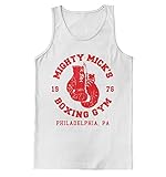 Haase Unlimited Mighty Mick's Boxing Gym - Philadelphia Boxer Men's Tank Top (White, Large)