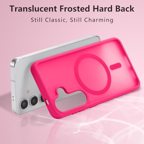 RALEAVO for Galaxy A16/A17/A18/A26 Case Magnetic Matte Case,Hot Pink by RALEAVO - Used condition - Image 2