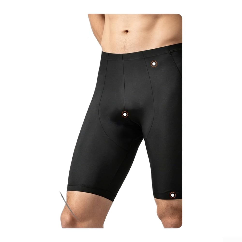 Honseadek Salopette da ciclismo da uomo e donna, con imbottitura in gel 3D, pantaloni sportivi ad alta elasticità, traspiranti, a compressione, con dettagli riflettenti