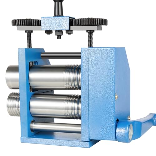 Xlsdlvcnxz Jewelry Rolling Mill Machine,Manual Rolling Mill Machine,Rolling Mill For Jewelry,Rolling Mills For Jewelry Making,Jewelry Rolling Mill For Metal Sheet Wire Flat Pressing