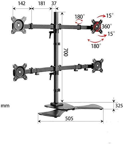 Soporte de Escritorio para 4 Pantallas LCD miniatura 6
