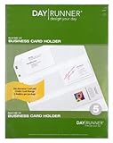 Day Runner Top-Loading Business Card Holder, 8.5 x 11 Inches (048-101)