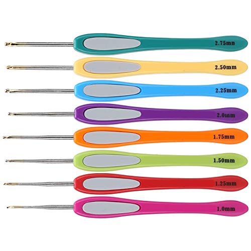 El Mejor Listado de Ganchillo los preferidos por los clientes. 40 Agujas de Ganchillo, Juego de Ganchillos Ergonómicos, Agujas de Coser Agujas de Tejer Herramientas de Tejido de Suéter de Gancho de Ganchillo Para Ganchillo Hilo Grueso,...