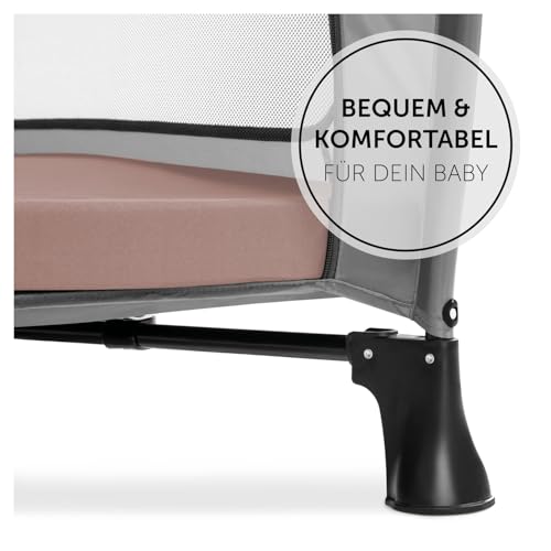 hauck Disney Faltmatratze für Kinderreisebetten mit Tragetasche 120x60x5 cm, Zusammenklappbar, Kompatibel mit Dream N Play Plus, Sleep N Play Go Plus, Play N Relax Center (Sleeper, Minnie Mouse Rose)