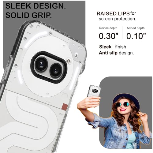 Image of A rtistque Ultra Stylish Back Cover Case for Nothing Phone 2a / 2A Plus 5G | Premium Shockproof TPU | Protective Design | Nothing Phone 2a / 2A Plus 5G Cover - Black