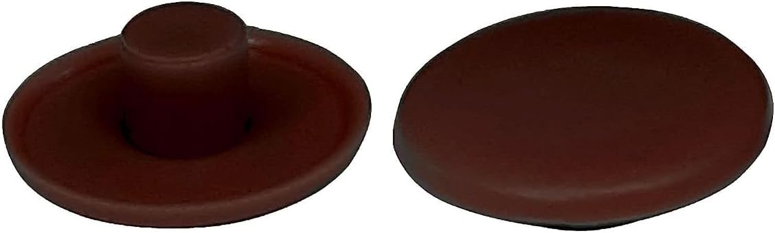 20 x 4 x 2.7 x 11.8mm Plastic Screw Cover Caps Mahogany