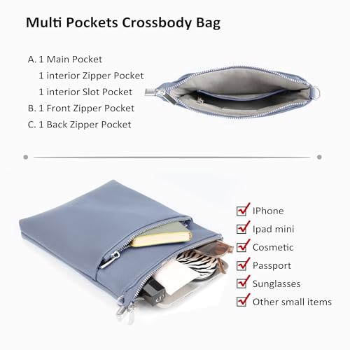 Image of befen Genuine Leather Crossbody Purses for Women Travel Cross Body Bags Lightweight with Adjustable Shoulder Strap