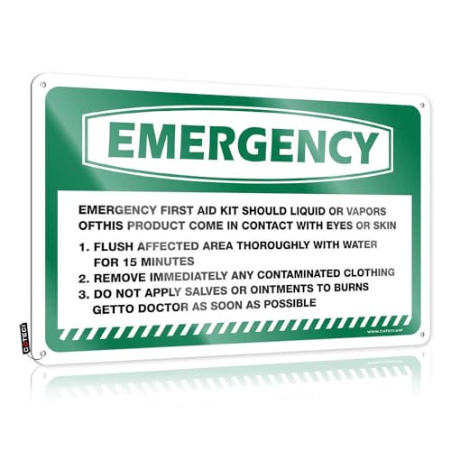 Vintage Metal Signs Funny Emergency Emergency First Aid Should Liquid