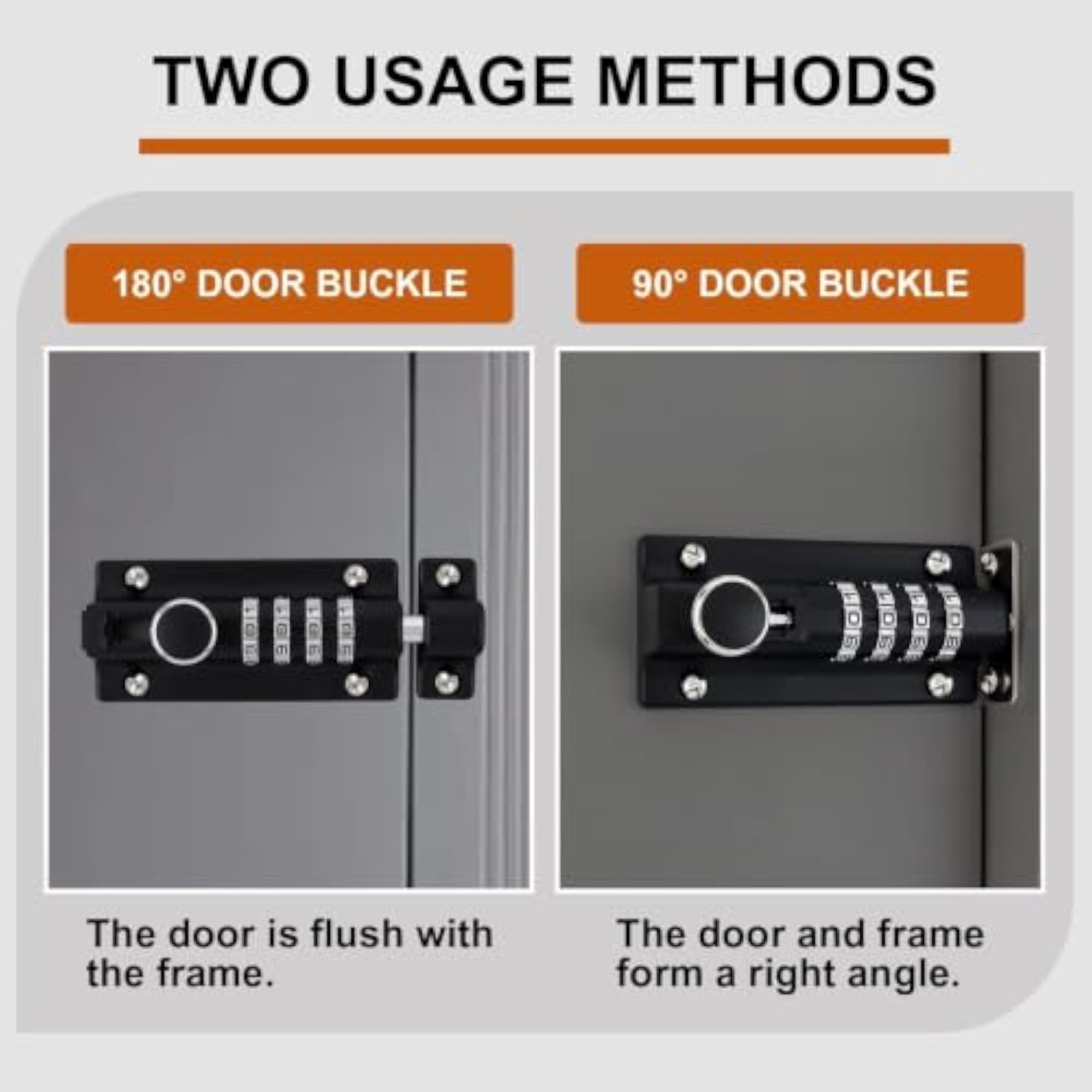 4 Digit Combination Locking Bolt, Keyless Sliding Door Latch