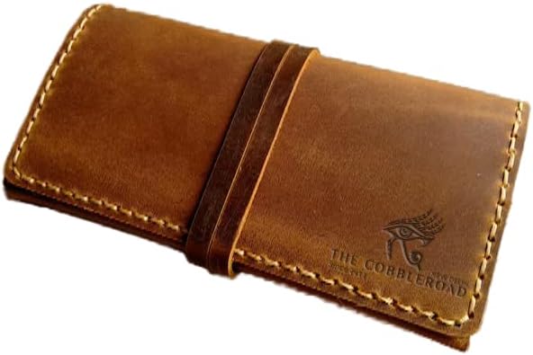 THE COBBLEROAD"Leather Rolling Tobacco CASE" Brown/Joint CASE