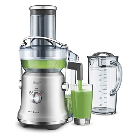 Sage Appliances the Nutri Juicer Cold Plus Entsafter, SJE530BSS, Gebürstetes Edelstahl Cover