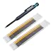 Produktbild wolfcraft Tieflochmarker-Set I 8661000 I Zum Anzeichnen an schwer zugänglichen Stellen I Minenschaft Ø 5,7 mm I 9 graue und 4 gelbe Minen