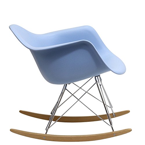 Modway Molded Plastic Armchair Rocker, Kid's, Blue #TOP5