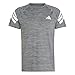 adidas Men's Icon 3-Stripes Training T-Shirt, Black Melange/White, X-Small