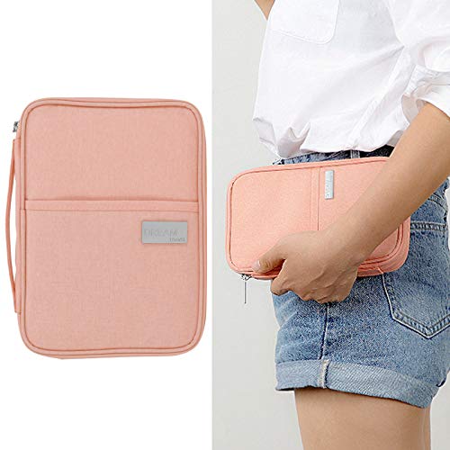 Bolsa para passaporte, impermeável, portátil, leve, resistente a rasgos, porta-documentos de viagem,